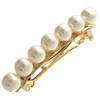 Vingtaine H-525 Pearl Barrette, Simple, Hair Accessory, Large, Classical