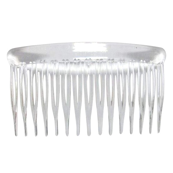 12 Clear Plastic Hair Combs For Veils Halos Crafts