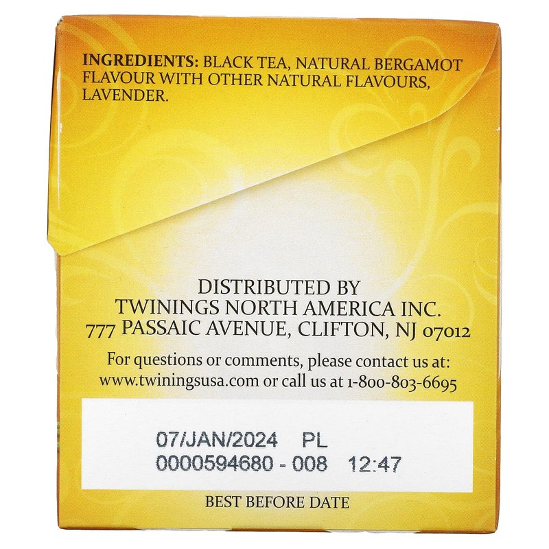 Twinings Tea, Earl Grey Lavender, 20 Count (Pack of 6)