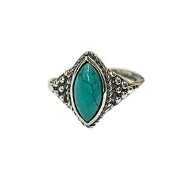 VIE Harlequin Marquise Cluster Ring, Turquoise