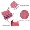 Pinkiou 3 Pack Shower Sponge with Handle, African Exfoliating Net,