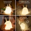 LEDHOLYT Night Light for Kids,Cute Silicone Nursery Bunny Lamp for