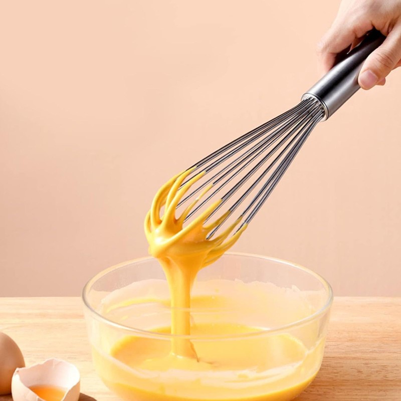 Whisk, Stainless Steel Whisk, with Sturdy and Comfortable Handle, Ideal