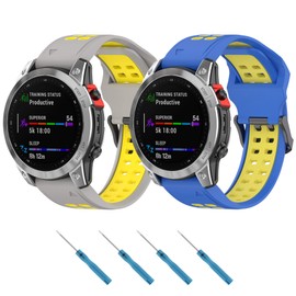 Keecuty Bracelet Compatible with Garmin Fenix 7, 22 mm Quick Release Bracelet for Garmin Fenix 7 Solar/Garmin Fenix 7 Sapphire Solar/Fenix 6/Fenix 6 Pro/Fenix 5/Fenix 5 plus/Instinct/Forerunner