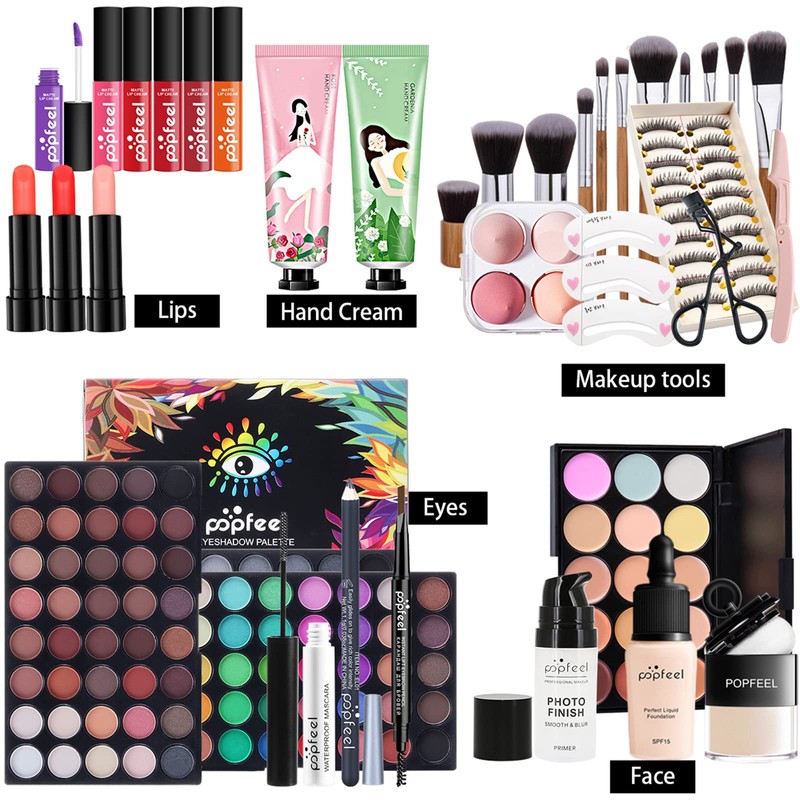 All-In-One Makeup Kit, 32 Pcs Complete Makeup Gift Set Full