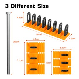 WHDZ Paintless Dent Repair Tool Heavy Duty Auto Body Dent Puller Kit Glue Puller Tabs Powerful Body Dent Removal Kit with Metal Rod（Yellow）