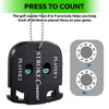 Golf Stroke Counter 4-Pack, Portable Mini Golf Score Keeper with