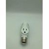 Figame 3 Prong Light Bulb Socket Plug Adapter, Polarized Bulb