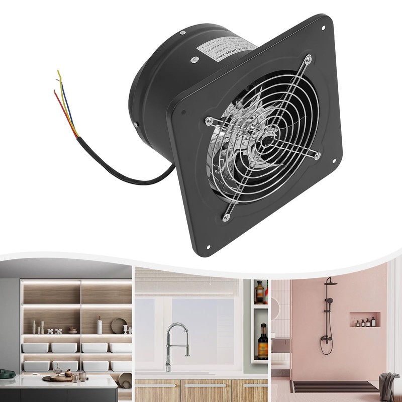 Treliamd 7 Inch Exhaust Fan, 110V Wall Exhaust Fan for