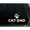 Diamond Graphics Cat Dad (7-3/4" X 4") Die Cut Decal