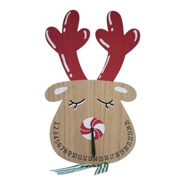 Paris Loft Christmas Countdown, Reindeer Shaped Countdown Calendar, Holiday Wall Decor, Advent Calendar, Wooden Reindeer, Christmas Countdown Clock