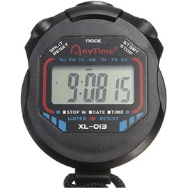 Sports Stopwatch for Gym, Soccer, Coach, Referee, and Sports in General. Off the Neck and Therefore with Professional Cord. Stopwatch Training Exercises in No Time