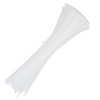 EMTSEB 200 Pack of White Cable Ties, 200mm x 4.8mm