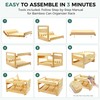 MinBoo Adjustable Can Organizer Rack, Two Tier Bamboo Stackable FIFO