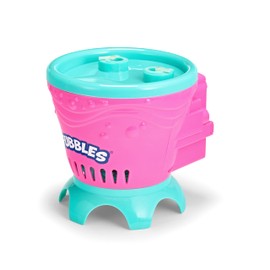 Little Kids Fubbles Blow Tons of Sky High Bubbles Party Machine for Kids & Includes Bubble Solution, Pink, One Size, Pink/Teal