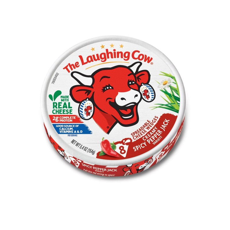 The Laughing Cow, Spreadable Cheese Wedges, 6oz Round (Pack of