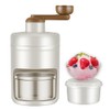 Manual Ice Crusher Ice Shaver, Portable Slush Machine and Snow