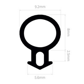 ExtrudaSeal B205 Bubble Gasket Replacement Window Door Draught Excluder Seal - 10m