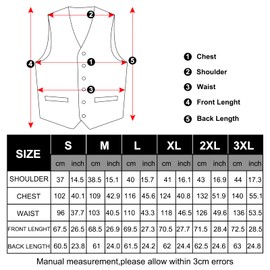 DiBanGu Mens Paisley Suit Vest Silk Jacquard Waistcoat and Necktie Set Formal Shawl Collar Dress Vest 7PCS for Wedding Party, Green and Red, Small