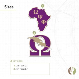 Desert Cactus Omega Psi Phi Sticker OPP Omega Man Divine 9 Individual Decal Laptop Water Bottle Car (4in C)