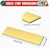 Uxney 1/8" x 1" x 12" Brass Bar Stock, 3x25x300mm