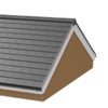 Brown Enviro Tile Ridge Gable End Cap Slate Roof Lightweight