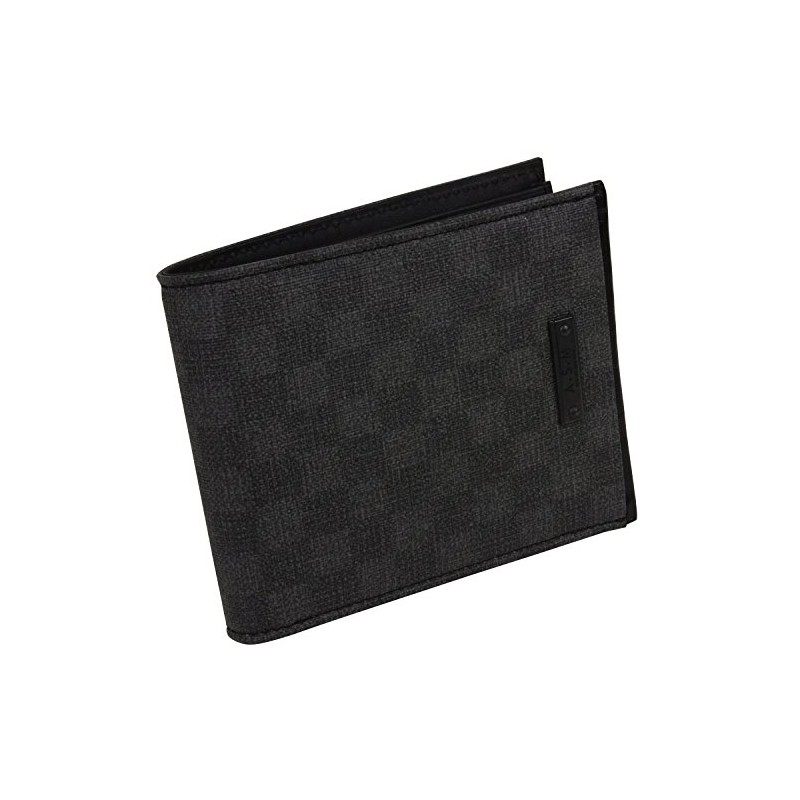 A.S.M (ATERIA SAB MEN) Chair Series Bifold Wallet 152613 Black,