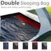 AGEMORE Cotton Flannel Double Sleeping Bag for Camping, Backpacking Or