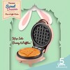 Bestron Mini Waffle Iron, Waffle Iron in Unique Easter Bunny
