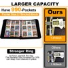 990 Pockets Card Binder, 9-Pocket 3-Rings Trading Card Album,Large Capacity