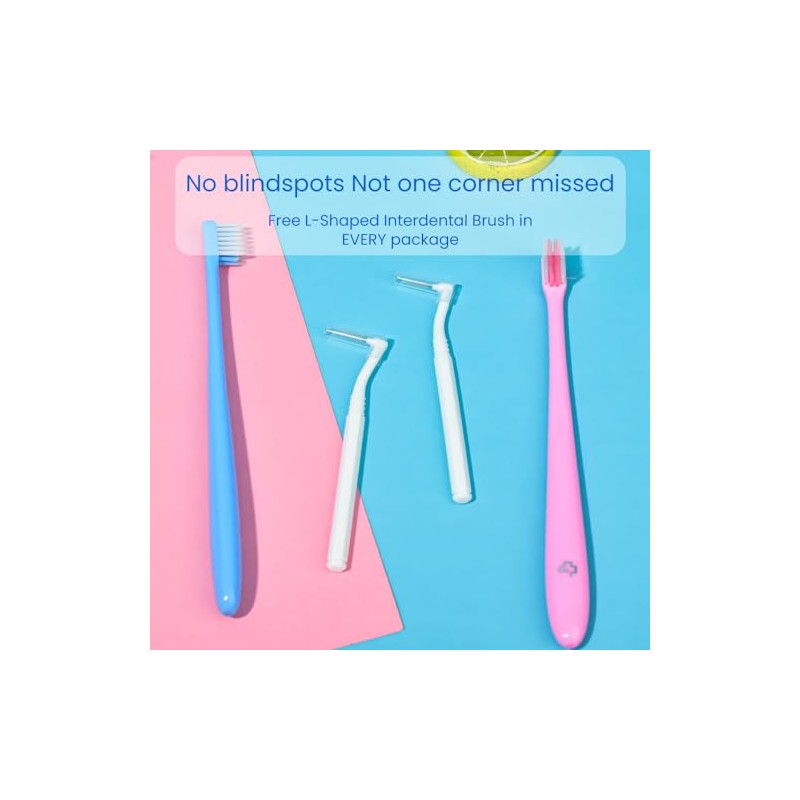 Y-kelin Cepillo de dientes de ortodoncia en forma de V,