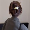 NAKANOYA Sideways Hair Claw 1 Piece Metal Alloy Metal Plastic
