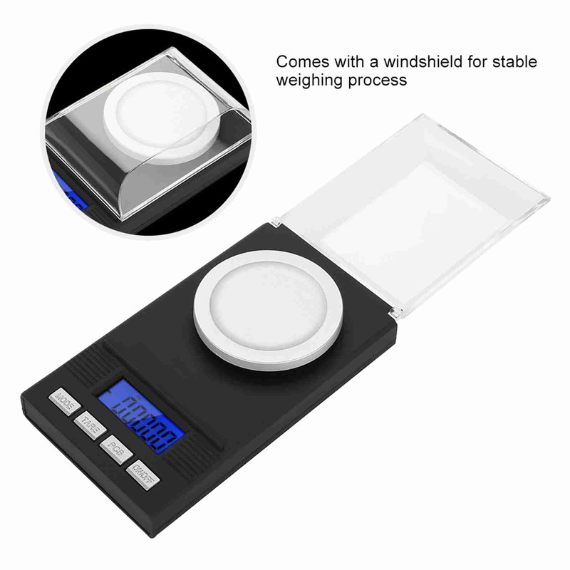 Mini Portable High Accuracy 0.001g Pocket Jewelry Scale with LED