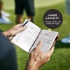 Golf Scorecard Book with Pencil - Waterproof Leather Cover &