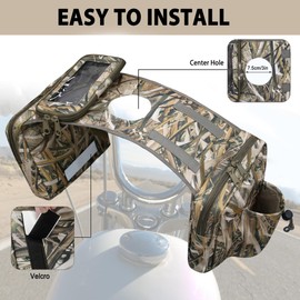 MYDAYS ATV Saddle Bag,Cargo Tank Storage Luggage for ATV UTV Snowmobile Motorcycle (Camo2)