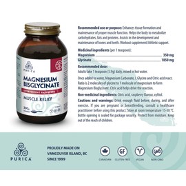 PURICA - Magnesium Bisglycinate - Raspberry - 300 g