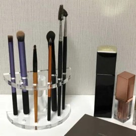 화장용 볼펜정리 아크릴 펜꽂이 연필수납 Acrylic Pen Holder for Makeup with Ballpoint Pen Organizer and Pencil Storage