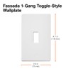 Lutron Fassada 1 Gang Wallplate for Toggle-Style Dimmer and Switches,