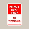 ZMKDLL Private Boat Ramp No Trespassing Camp Boat Launch Indoor/Outdoor