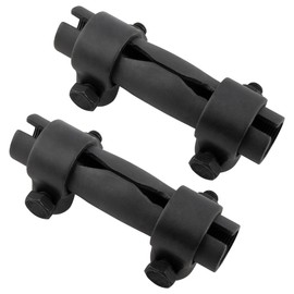 BOXI (Set of 5) Front Inner Tie Rod End Drag Link + Outer Tie Rod Ends + Adjustment Sleeves Fit for Ford Bronco F-150 F-250 1980-1996 F-350 1980-1995 | Replace DS1017 ES2077 ES2078 ES2079 ES2080