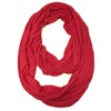 Wrapables Soft Jersey Knit Infinity Scarf, Red