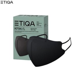 ETIQA KF94 Mask 50ea, Shape#$%Color#$%Size:Round Basic-Black-Medium