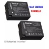 For Panasonic 2x Kastar Battery for Panasonic Lumix DMW-BLC12 DMC-FZ200