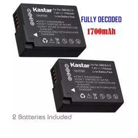 For Panasonic 2x Kastar Battery for Panasonic Lumix DMW-BLC12 DMC-FZ200 DMC-FZ300 DMC-FZ1000