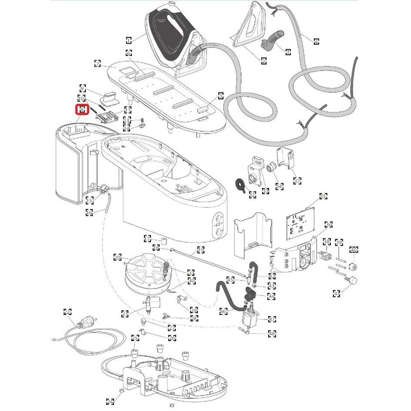 Replacement Water Tank with Handle White Water Tank Container with