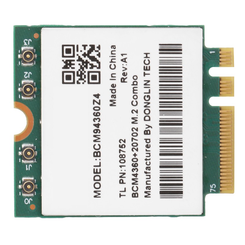 Wireless Network Card 802.11ac 1300Mbps WiFi Bluetooth 4.0 M.2 NGFF