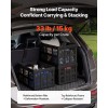 45L Plastic Collapsible Storage Bins 3-Pack Stackable Folding Storage Crates