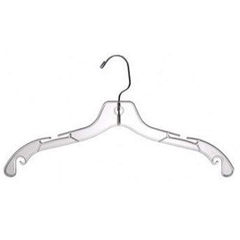 Only Hangers Clear Plastic 17" Dress Hanger (Box of 50)