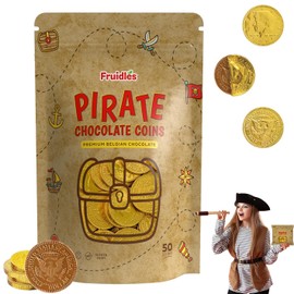 Pirate Belgian Milk Chocolate Coins, Kosher Certified Dairy, Non GMO (200-Pack)