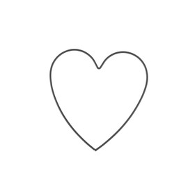 GLOREX 6 1294 406 - Metal Heart Frame for Crafts, approx. 20 cm, Black-Coated, Ideal for Dream Catchers, Macrame, Wall Decoration and Floristry